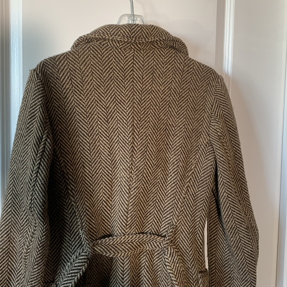 UNITED COLORS OF BENETTON Vintage Brown Houndstooth Jacket - Size 46 (Medium) - Picture 9 of 16